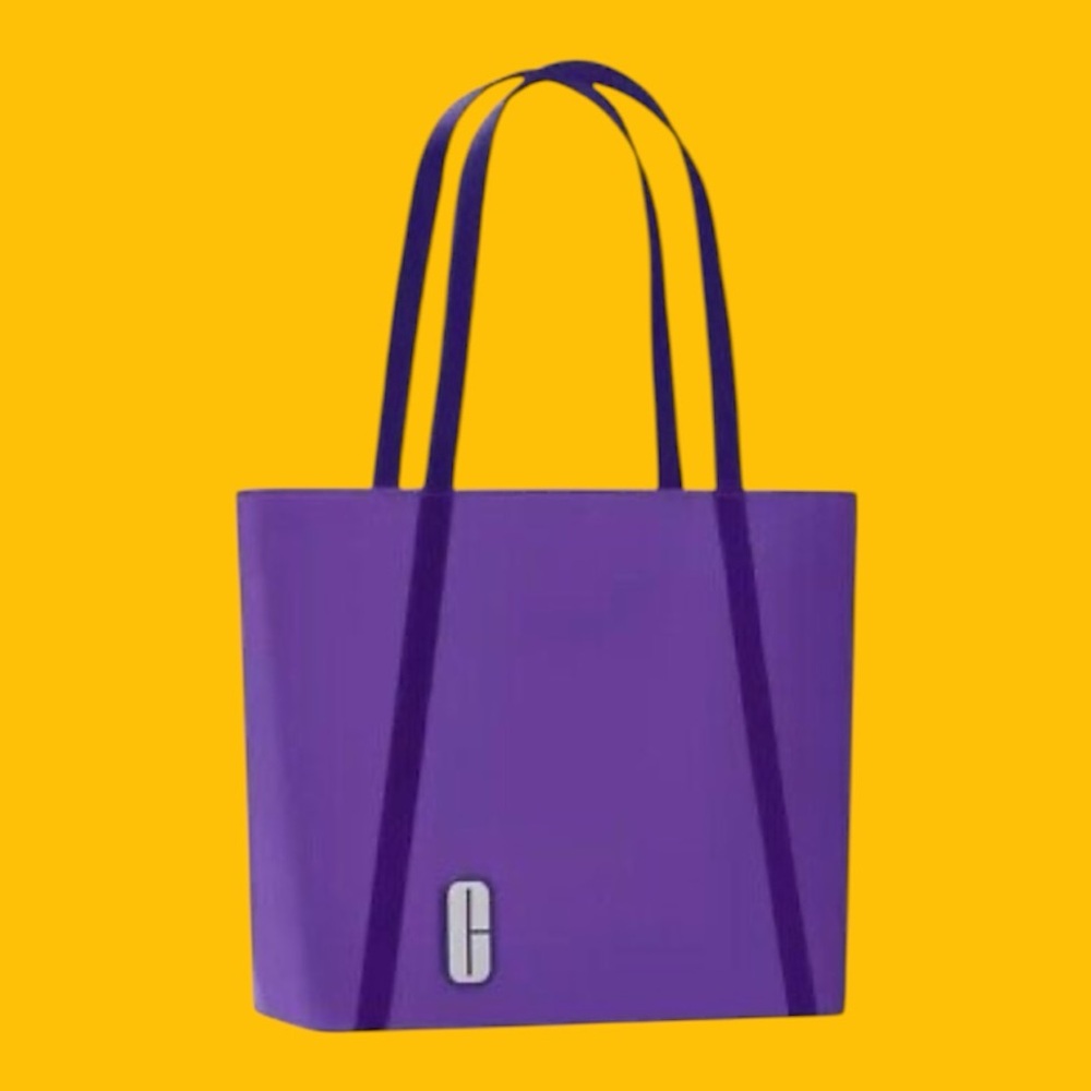 Satin Purple Clinique Tote